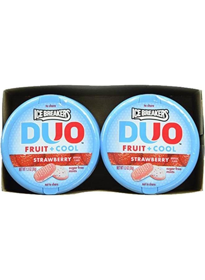 Ice Breakers DUO Fruit & Cool Sugar Free Mints, Strawberry 8 ea - Image 4